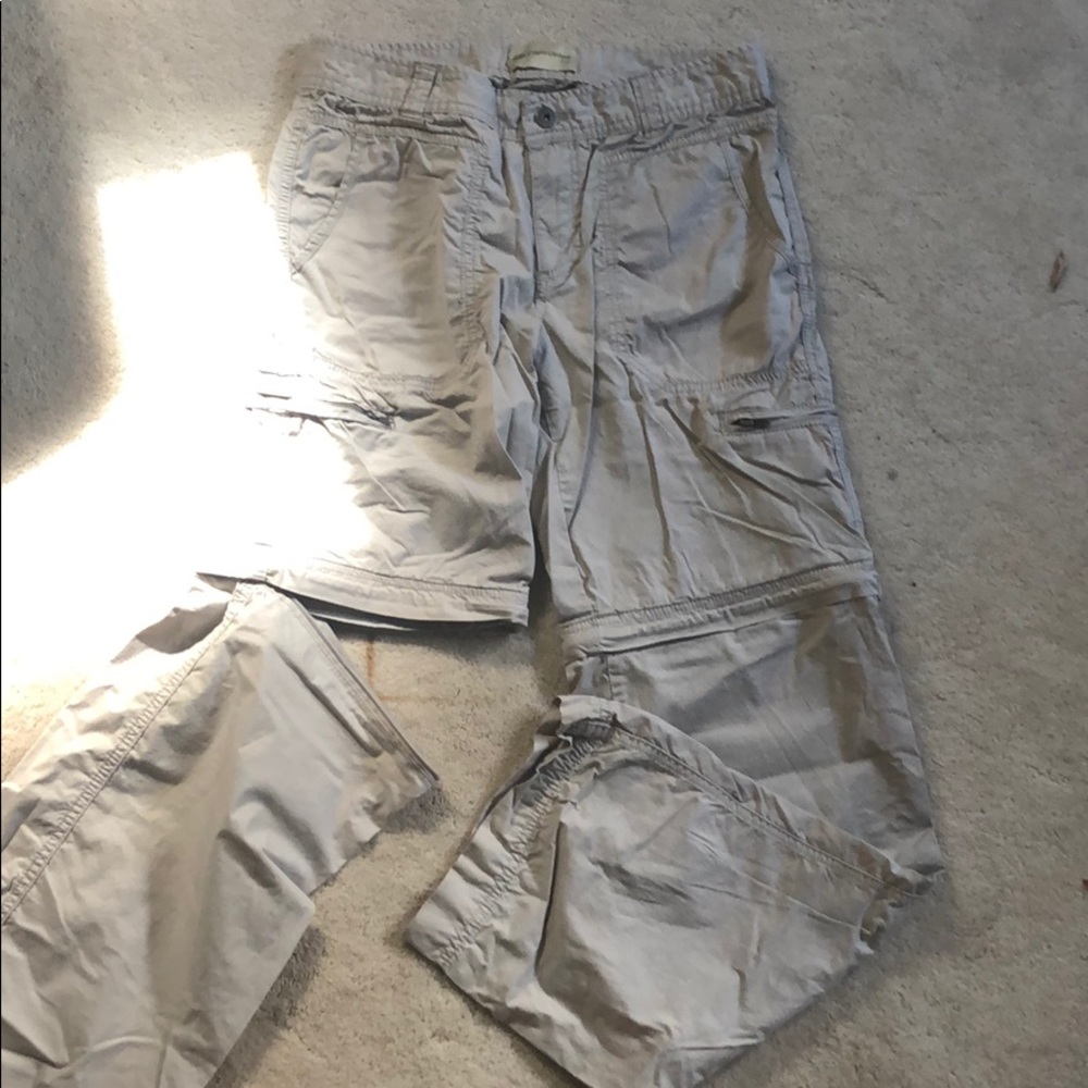 Half zip cargo pants